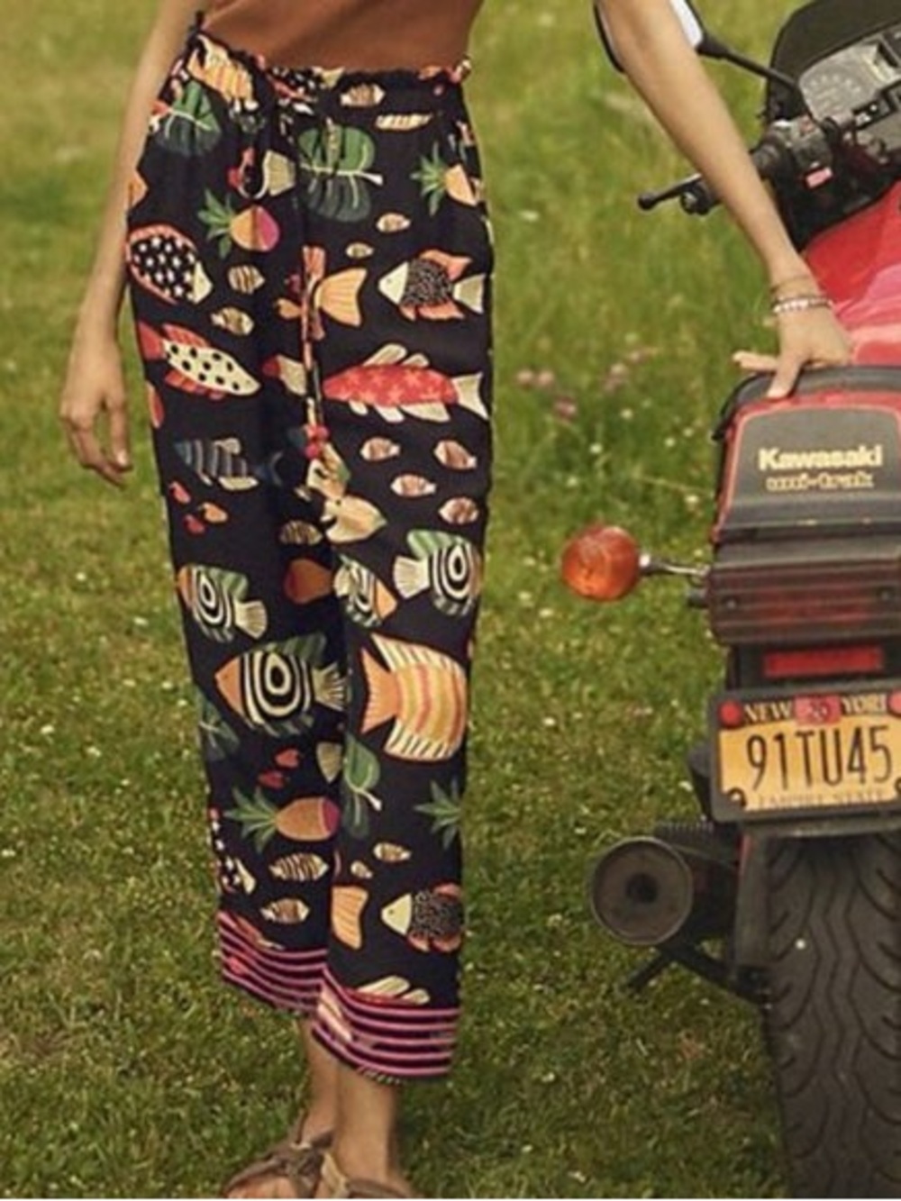 Farm Rio + Anthropologie Sealife Joggers size small